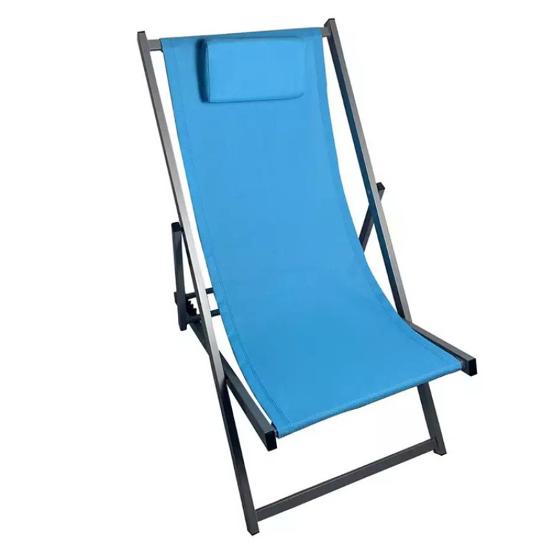 Outdoor Furniture garden patio outdoor deck chair pool side beach foldable aluminum chair Blacony