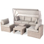 Outdoor Patio rattan aluminum sofa set garden furniture set