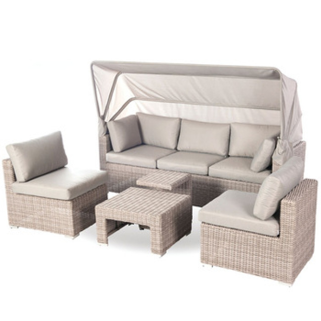 Outdoor Patio rattan aluminum sofa set garden furniture set