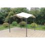 Metal Outdoor Patio Steel Frame Pergola Gazebo with Retractable Canopy Shades