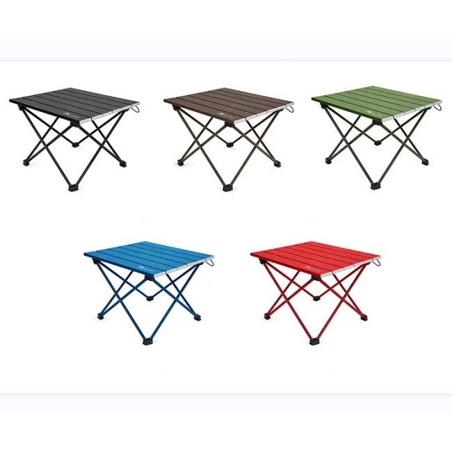 Outdoor Portable Aluminum  Picnic Table Foldable Camping Table