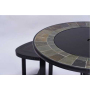 Outdoor garden patio  outdoor fire pit gas Burning bbq brazier charcoal fire pit table and chairs