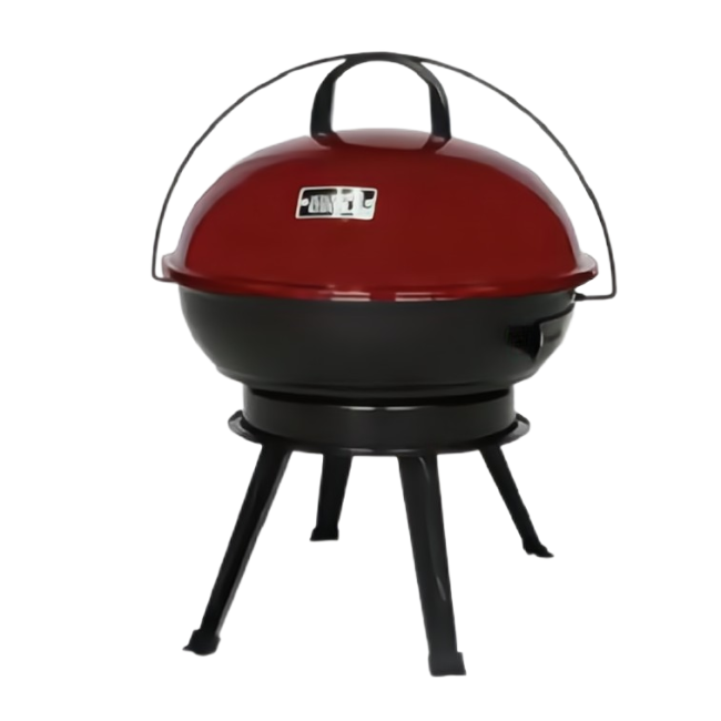 YOHO Outdoor Camping Charcoal BBQ Grill Easily Assembled Functional Camping Kettle Charcoal Grill for Garden/Patio/Backyard