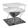 Outdoor Camping Portable Folding Stainless Steel Charcoal BBQ Grill
