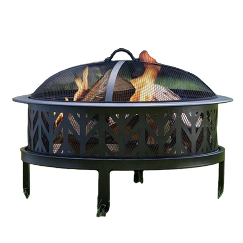 Yoho Metal Outdoor Fire Pit Wholesale Charcoal BBQ Grill Outdoor Backyard Patio Fire Pit