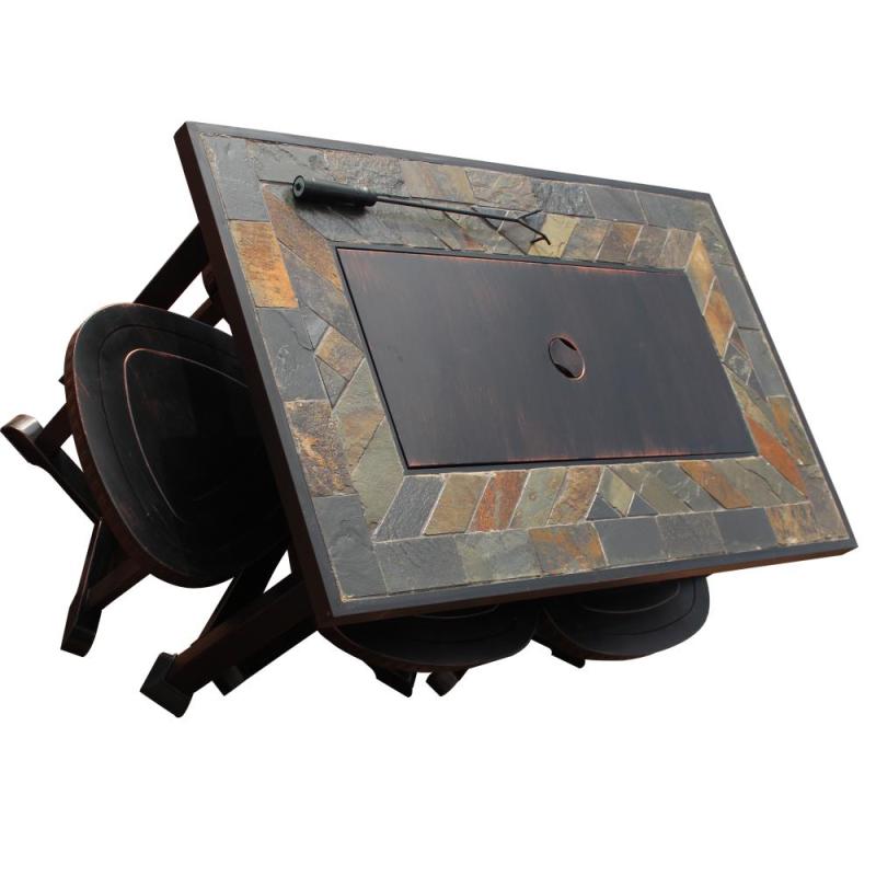 outdoor garden set cast iron garden furniture for BBQ