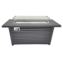 Outdoor Metal Rectangle Gas Fire Pit Table