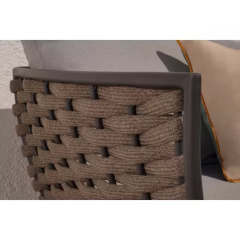 Yoho modern outdoor plastic sofa rattan sofa set UV  resistance garden sofa