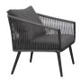 YOHO High Quality Outdoor Garden Luxury conversation sofa set Patio Rope Weave Furniture Outdoor Furniture Rope sectional sofa
