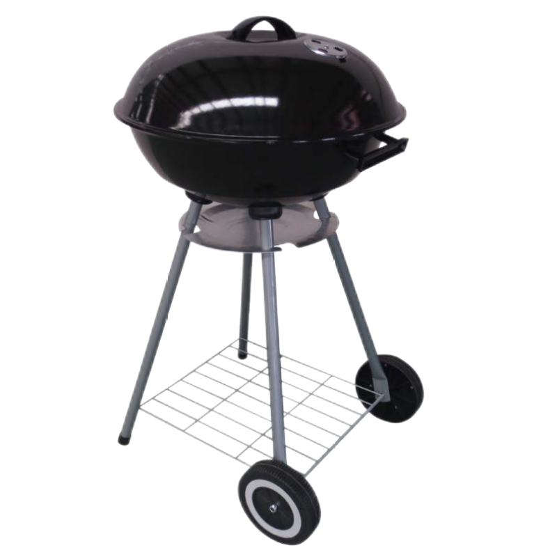Camping BBQ Grill 17.5inch Square Charcoal Grill Trolley movable Easy Assembled  High Quality Ceramic Grill