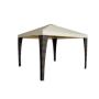 Outdoor windproof and waterproof metal steel framed gazebo without curtains
