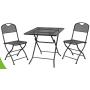 Yoho garden furniture folding table and chair set french bistro set for patio wholesale bistro sets