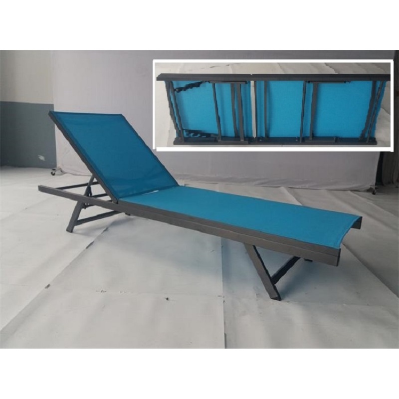 Wholesale beach chair outdoor lounge modern chair alu comfortable folding deck chair