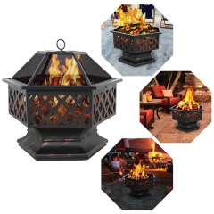outdoor patio Round Fire Pits with poker Outdoor Fire Pit for Garden Bbq Grill