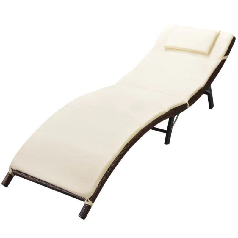 Sun Bed Unique Day Bed with Canopy Wicker Garden Patio Round Rattan Sunbed Outdoor Sun Lounger Outdoor Furniture Modern T/T, L/C