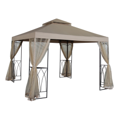 10x10ft garden patio gazebo with mosquito net