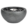 YOHO Modern Design Concrete Tabletop Bio ethanol Burner  Indoor warming round bowl tabletop bio ethanol burner