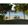 YOHO Hot Sale Outdoor Garden Aluminium sun bed Alloy Frame White/Colorful PVC Belt beach chaise lounge Sun Loungers