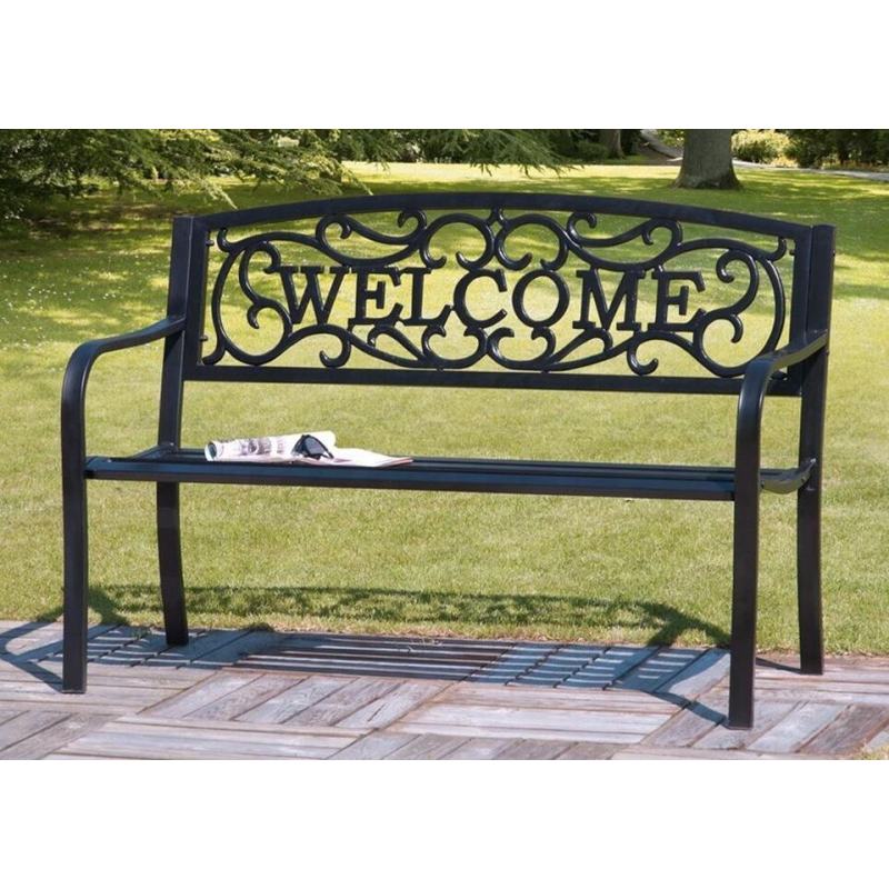 YOHO Hot sale full KD outdoor Patio love seat chair High Quality extrude aluminum Park bench