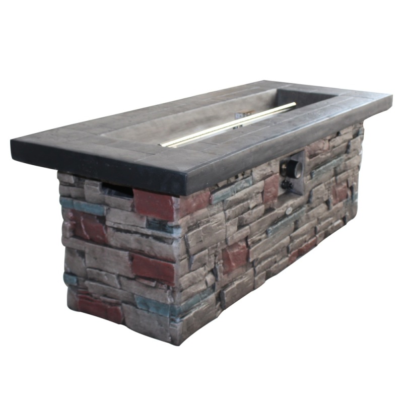 New Design Outdoor   Indoor  Fire Pit Table rectangle gas fire pit for garden
