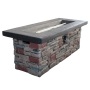 New Design Outdoor   Indoor  Fire Pit Table rectangle gas fire pit for garden