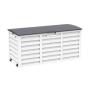 Outdoor garden patio  metal UV protected and Lockable lid KD storage box