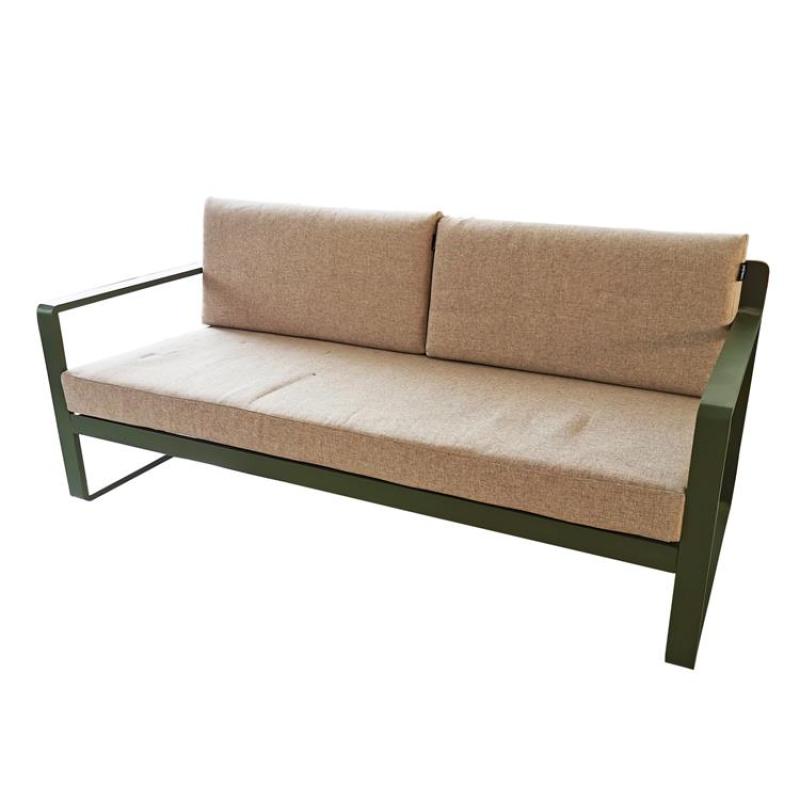 Outdoor Garden Patio Classic Leisure Aluminum Bench Long Chair Patio Sofa with Back