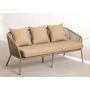 New Product 4 Pieces Outdoor Patio Metal Sofa Sectional Furniture Set with Cushion