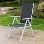 YOHO Hot sale High Quality cheap garden metal folding chair 7 position adjustable garden relax chair easy folding  chair