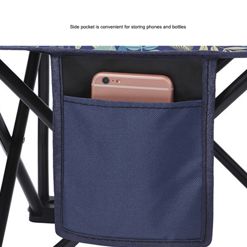 Customized Portable Lightweight Stainless steel 600D Oxford Adjustable Camping Chair Folding Camping Chair