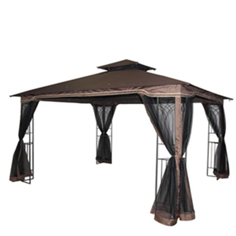 Outdoor backyard garden patio KD no tool assembled metal steel garden canopy gazebo