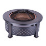 Best Choice Products Outdoor Patio Steel BBQ Grill Fire Pit Bowl Backyard, Camping, Picnic, Bonfire, Garden