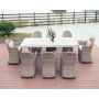HL-5S-18002 Outdoor PP injection sectionals plastic mould sofa sets garden patio furniture sofa set
