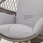 Yoho hanging egg chair stable aluminum frame with comfortable cushion knock down design