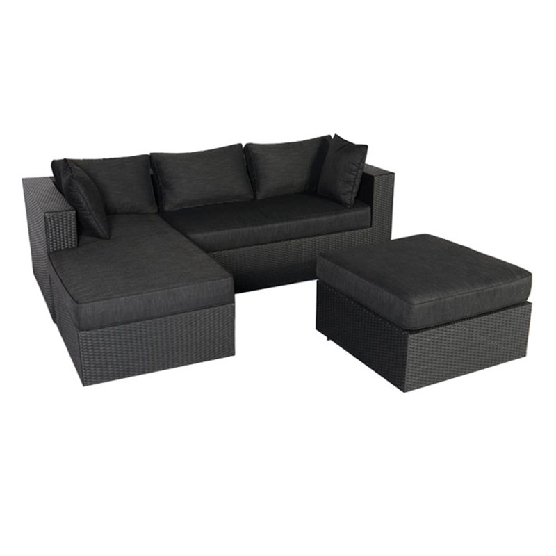 Garden patio rattan aluminum frame outdoor furniture Garden sectional corner sofa