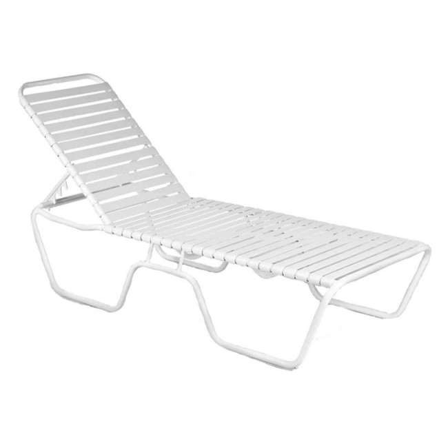 Yoho  Outdoor Garden Furniture Modern Outdoor Lounger Customized Beach Sunlounge Aluminum PVC Strap Sun Lounger