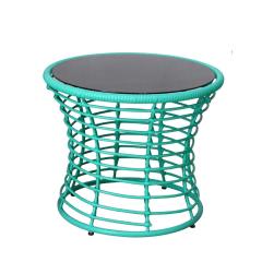 3PCS chair set Outdoor Garden plastic rattan wricker balcony chair set living room furniture with tea table