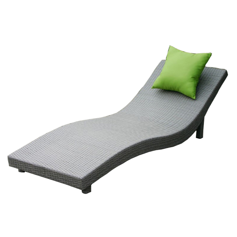 Outdoor Wicker Swimming Pool Sunbed Beach Sun Chaise Lounger For Garden And Pool
