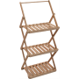 Outdoor Metal Trolley cart handled storage trolleys utility car Garden Patio Backyard  food layer trolleys with wheels