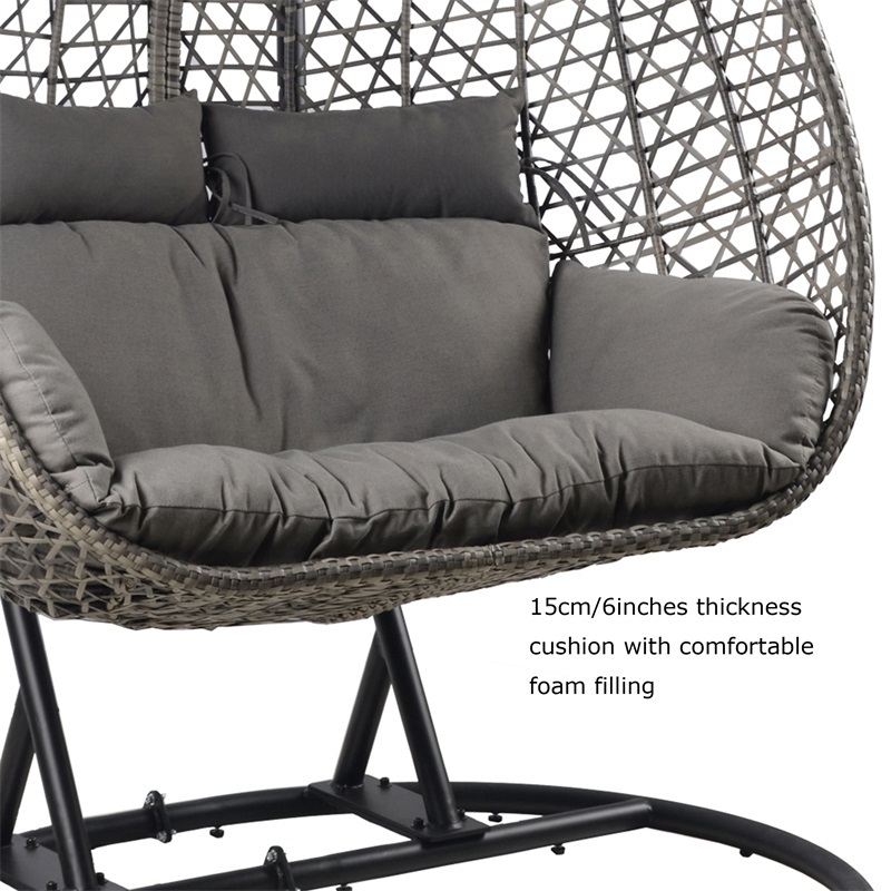 Yoho  Outdoor  hanging egg chair best seller egg chair swing double zero gravity chair