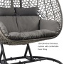 Yoho  Outdoor  hanging egg chair best seller egg chair swing double zero gravity chair