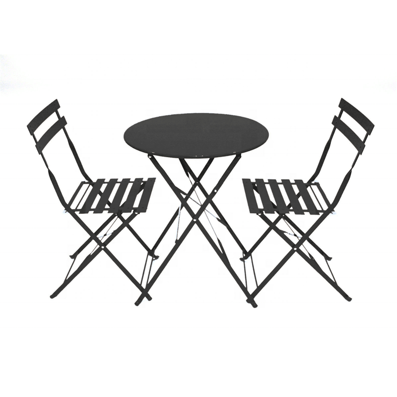 Leisure Furniture Patio Sets 3 Pieces Bistro Set Outdoor Balcony Garden Chair Metal Chair And Table set
