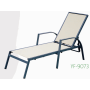 Adjustable heavy duty aluminum  rattan sun lounger