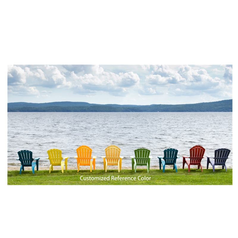 Outdoor patio beach Injection plastic adirondack lounge chair garden KD plastic adirondack chair