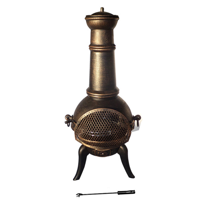 Modern Garden outdoor fireplace outside chiminea