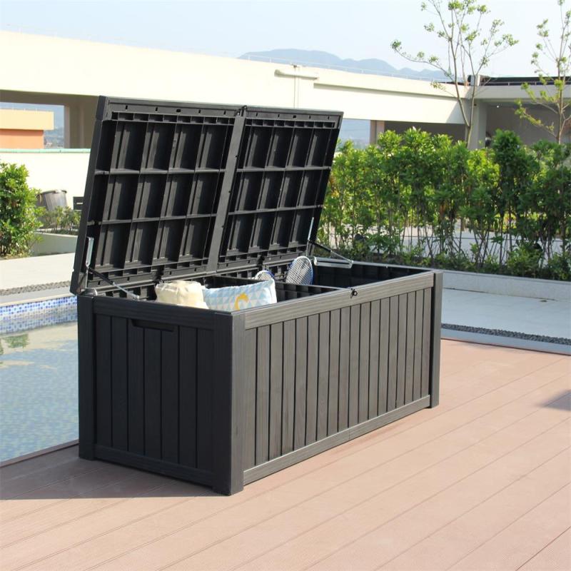 Outdoor garden patio  metal UV protected and Lockable lid KD storage box