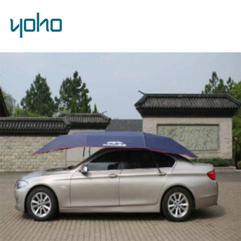 Outdoor semi-automatic remote patio car umbrella
