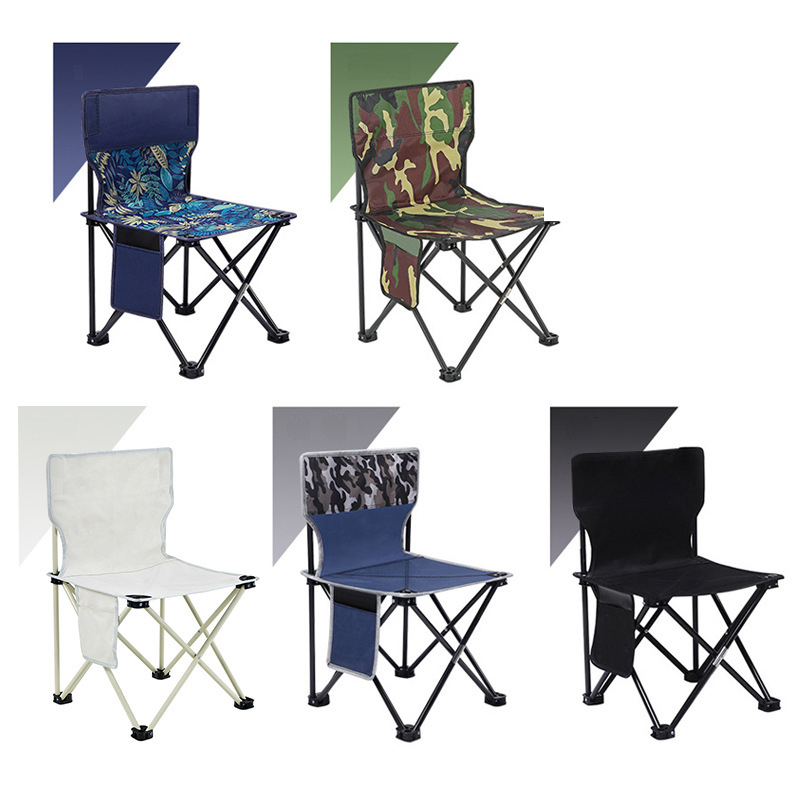 Customized Portable Lightweight Stainless steel 600D Oxford Adjustable Camping Chair Folding Camping Chair