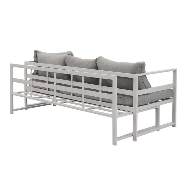 Yoho In Stock Aluminum 3pc Multifunction L-shaped Outdoor Sofa Set Simple Furniture  Patio Conversation Corner Set