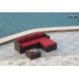 Luxury 7 Modern simple sofa pcs aluminum set with powder coating Garden Partio conversation sofa set